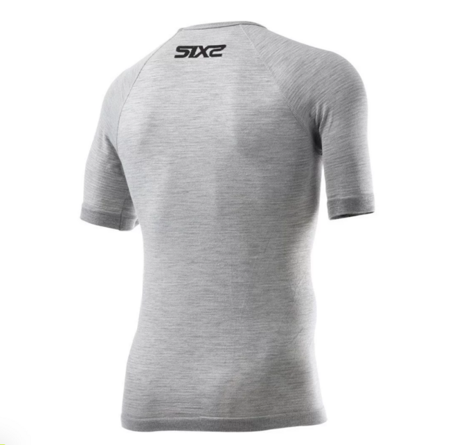 Six2 Maglia Termica Moto Wool Grey Unisex